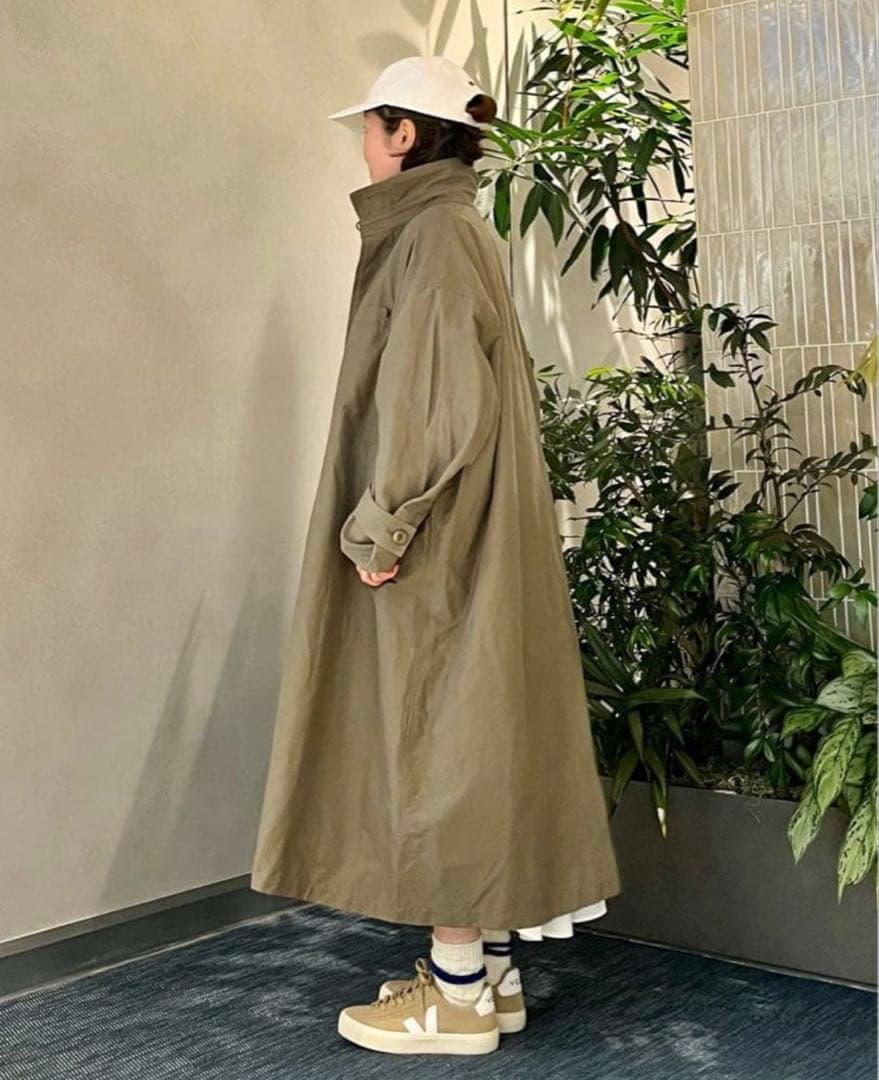 journal standard luxe グログランワッシャー スタンドコート