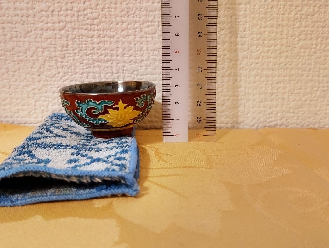 m*屋様 交趾純銀盃　５客