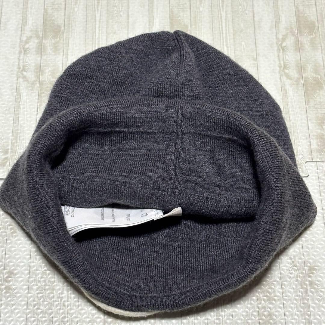 【美品】モンクレール　ニット帽　ビッグロゴ　UNI 国内正規品