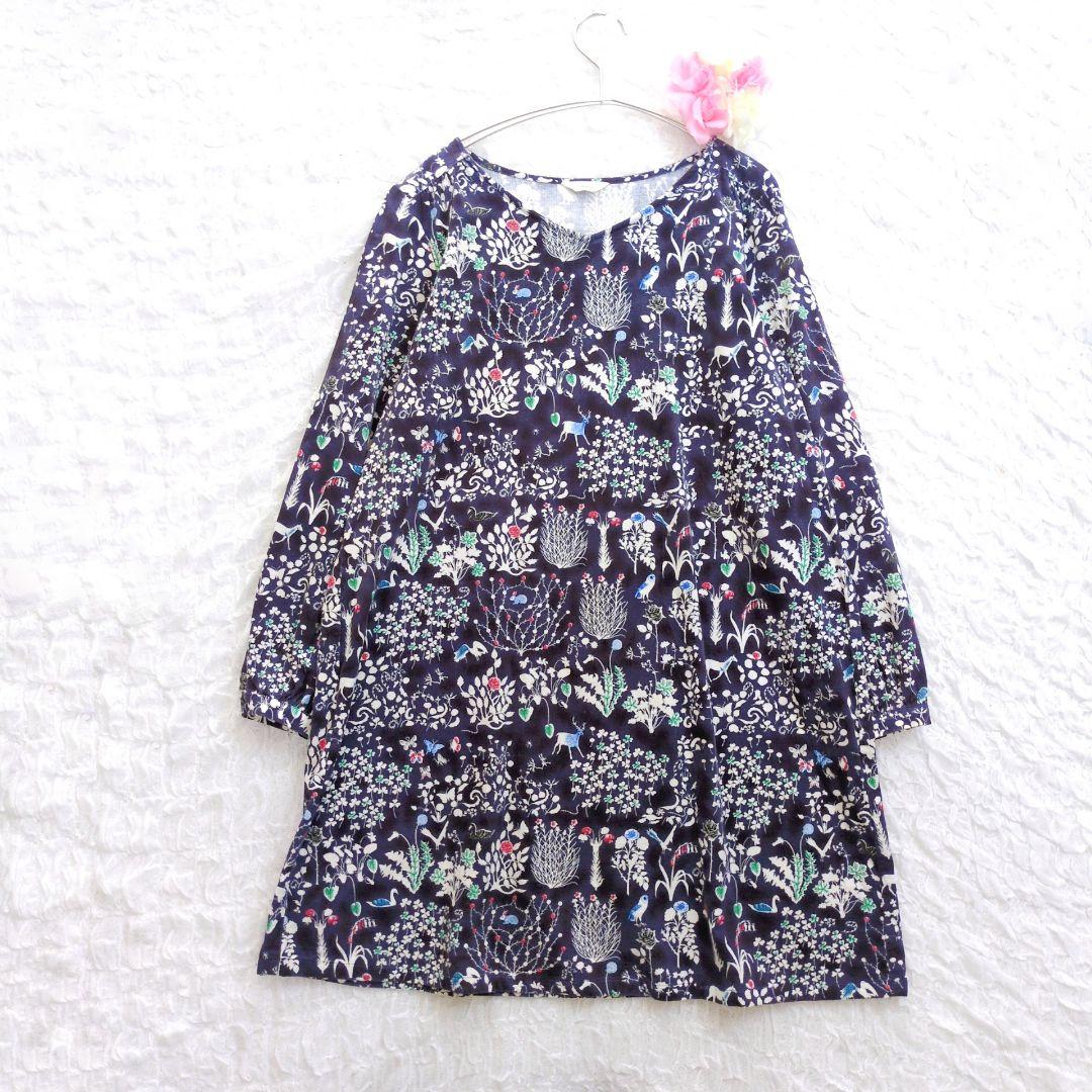 parkes✕LIBERTY　膝丈ワンピース　ヨシエ　コーデュロイ