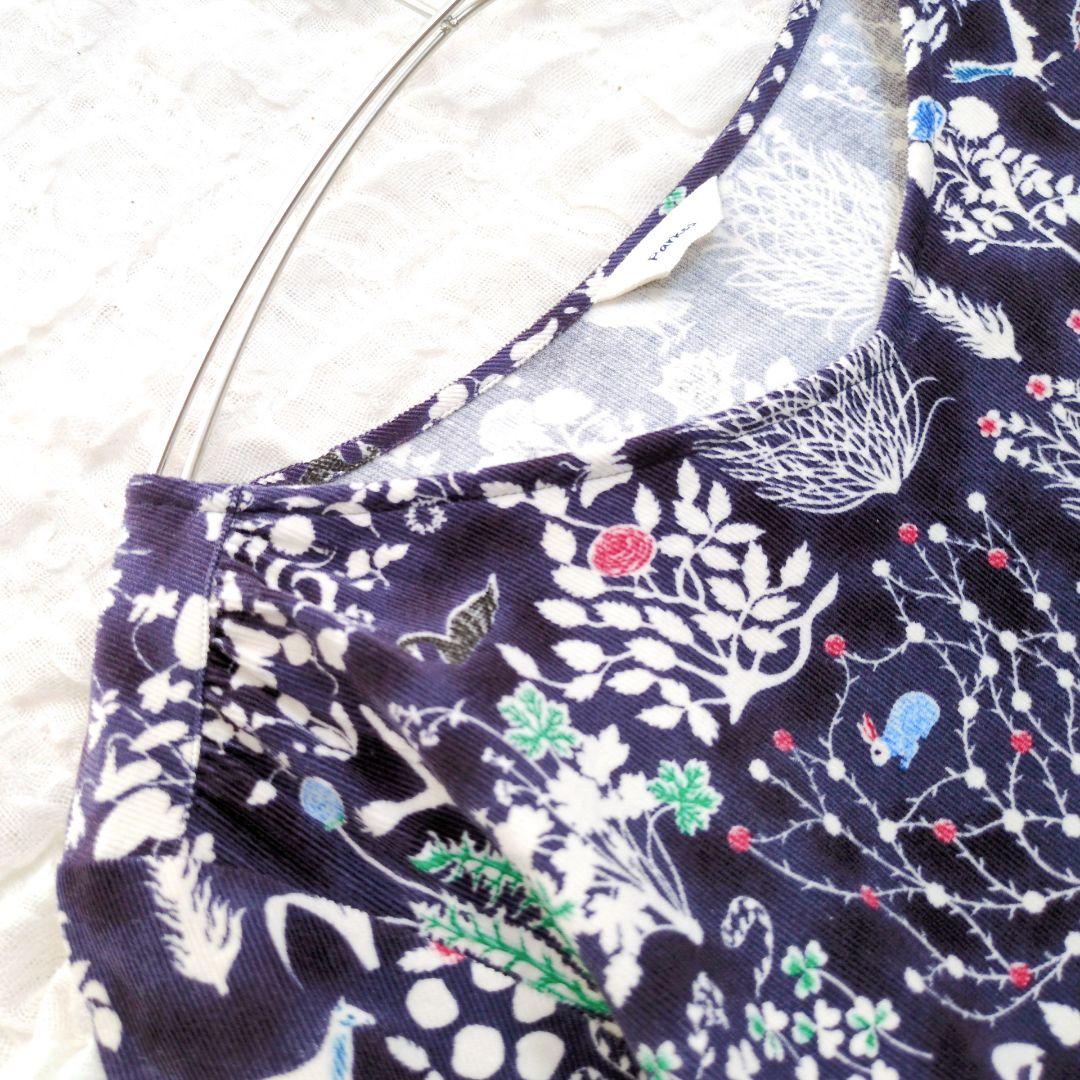 parkes✕LIBERTY　膝丈ワンピース　ヨシエ　コーデュロイ