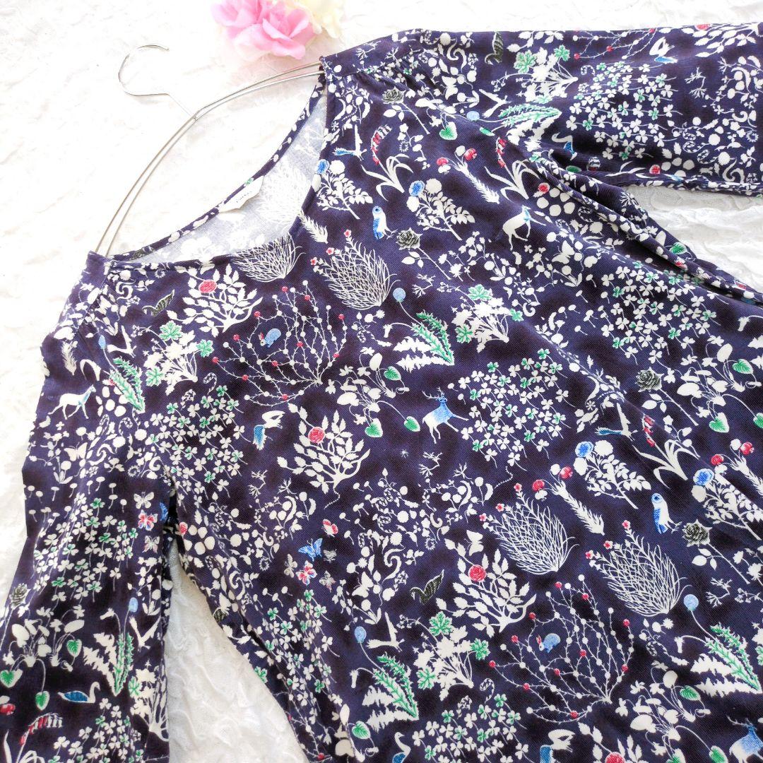 parkes✕LIBERTY　膝丈ワンピース　ヨシエ　コーデュロイ