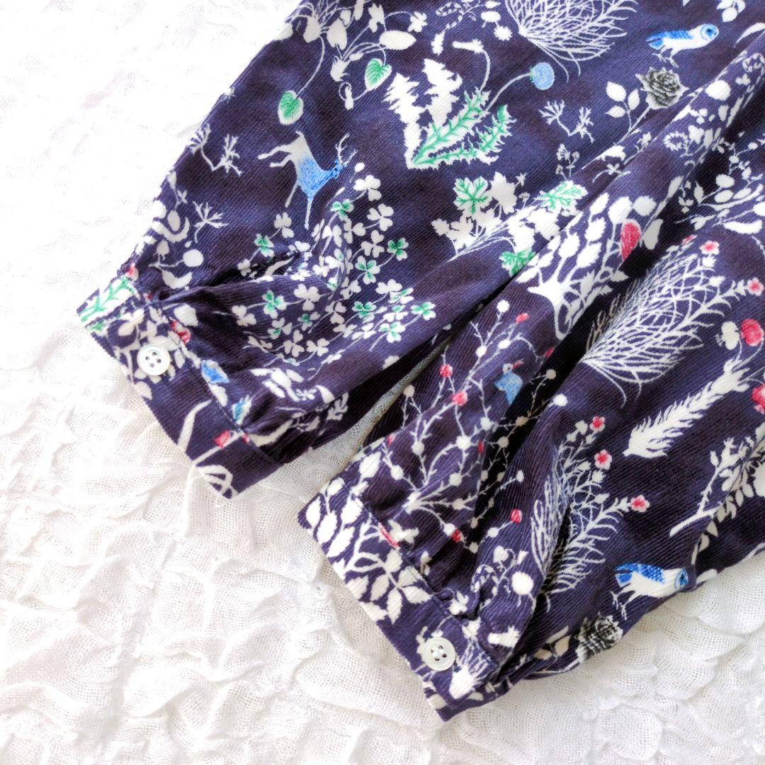parkes✕LIBERTY　膝丈ワンピース　ヨシエ　コーデュロイ