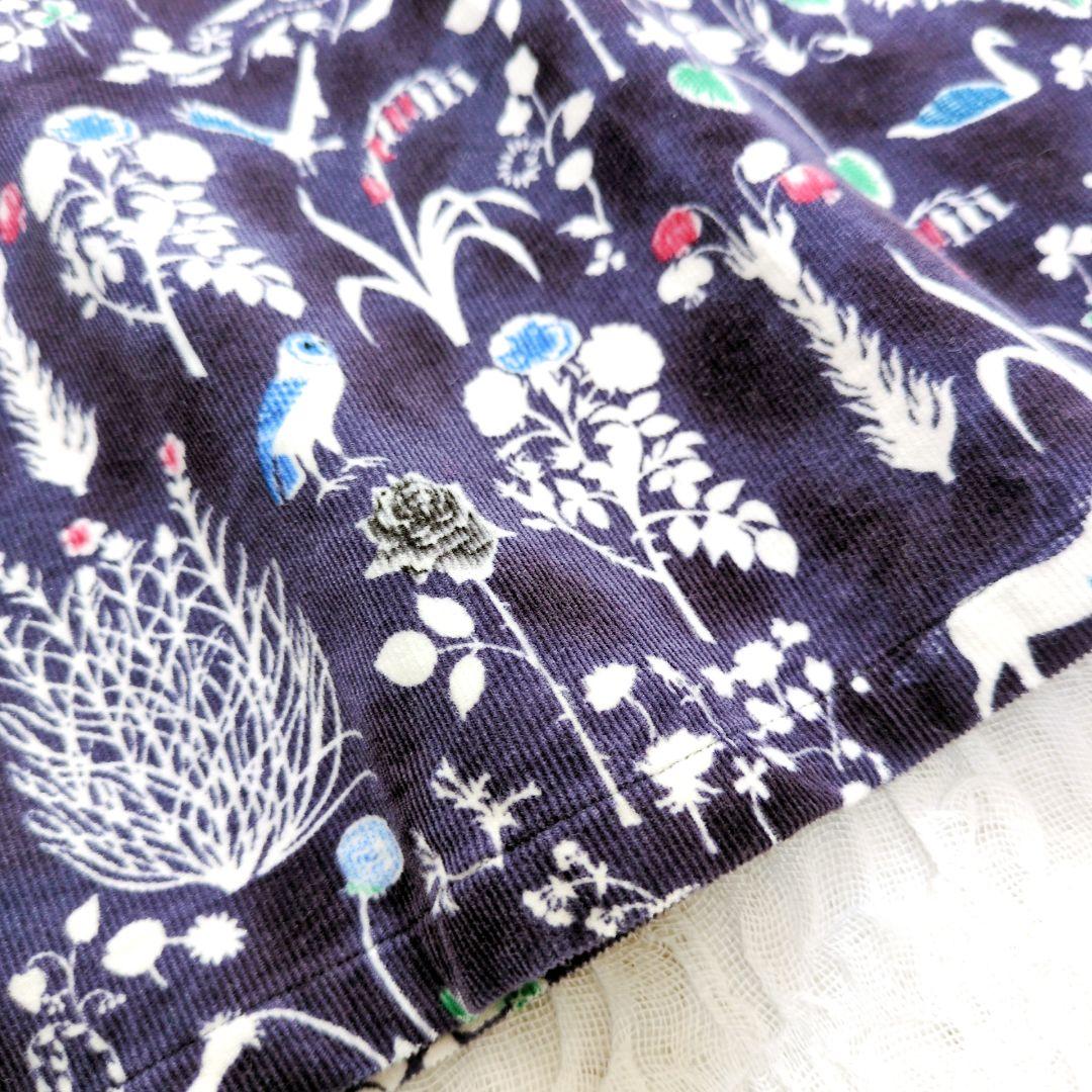 parkes✕LIBERTY　膝丈ワンピース　ヨシエ　コーデュロイ