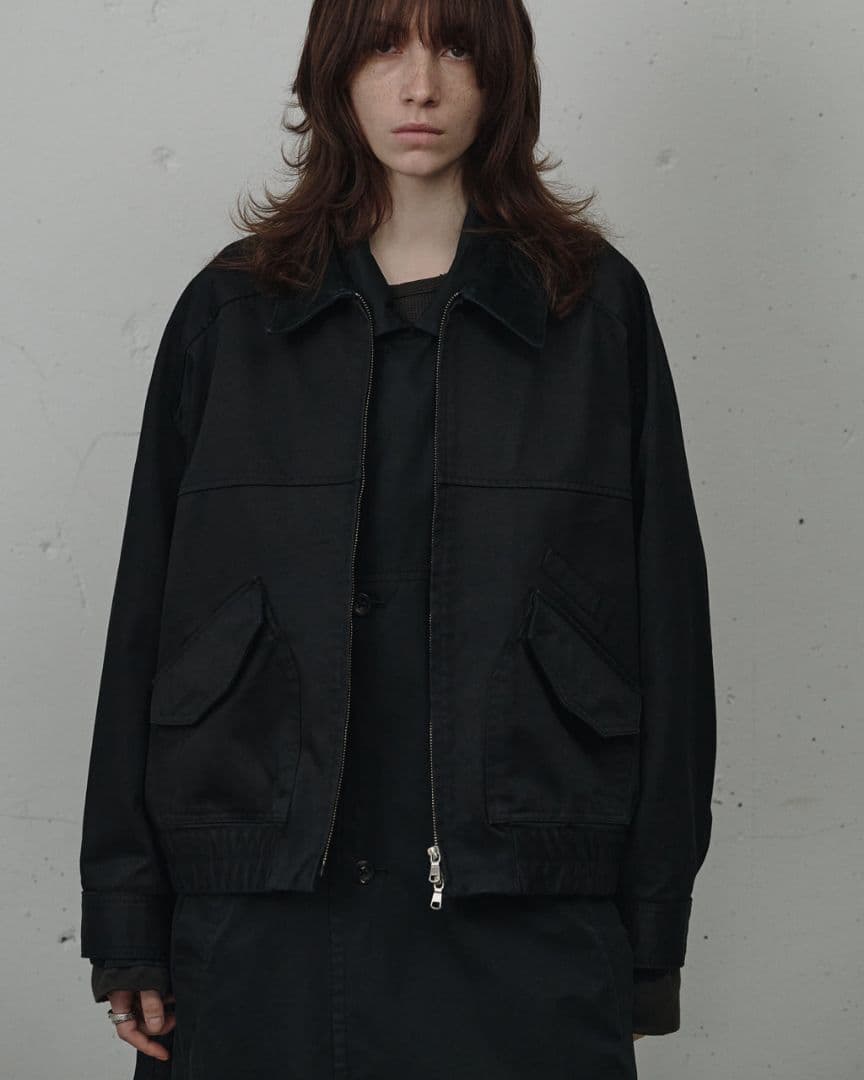26SS ancellm ZIP BLOUSON(BLACK) サイズ3