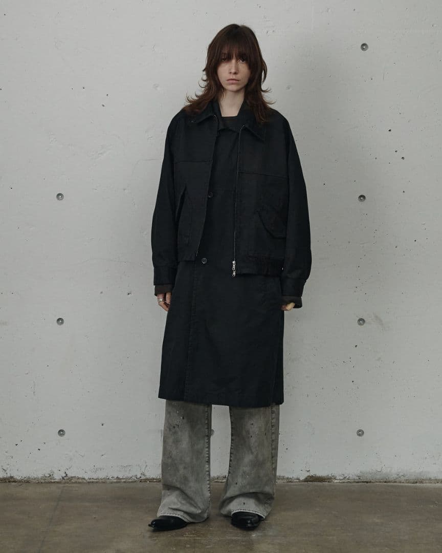26SS ancellm ZIP BLOUSON(BLACK) サイズ3