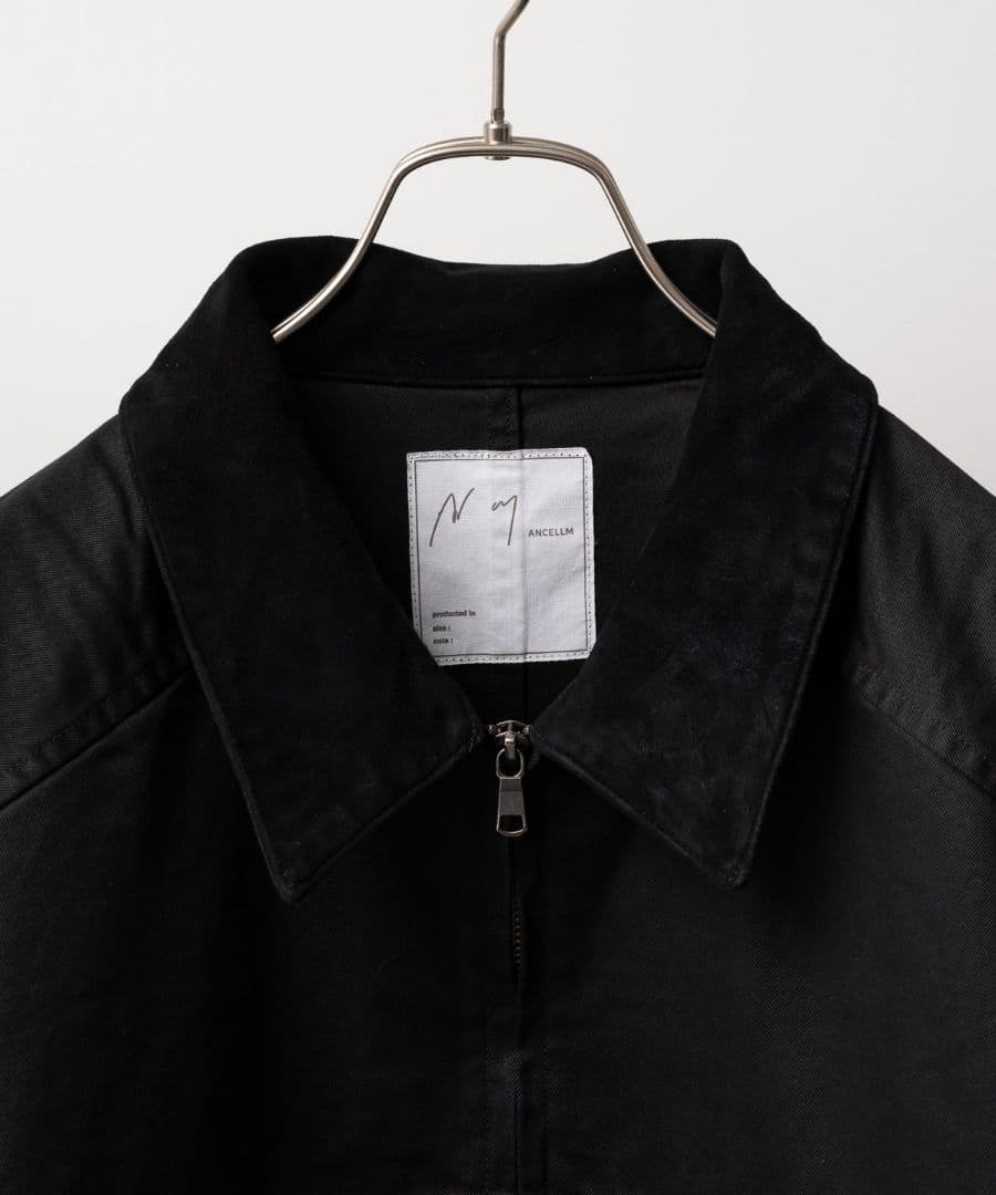 26SS ancellm ZIP BLOUSON(BLACK) サイズ3