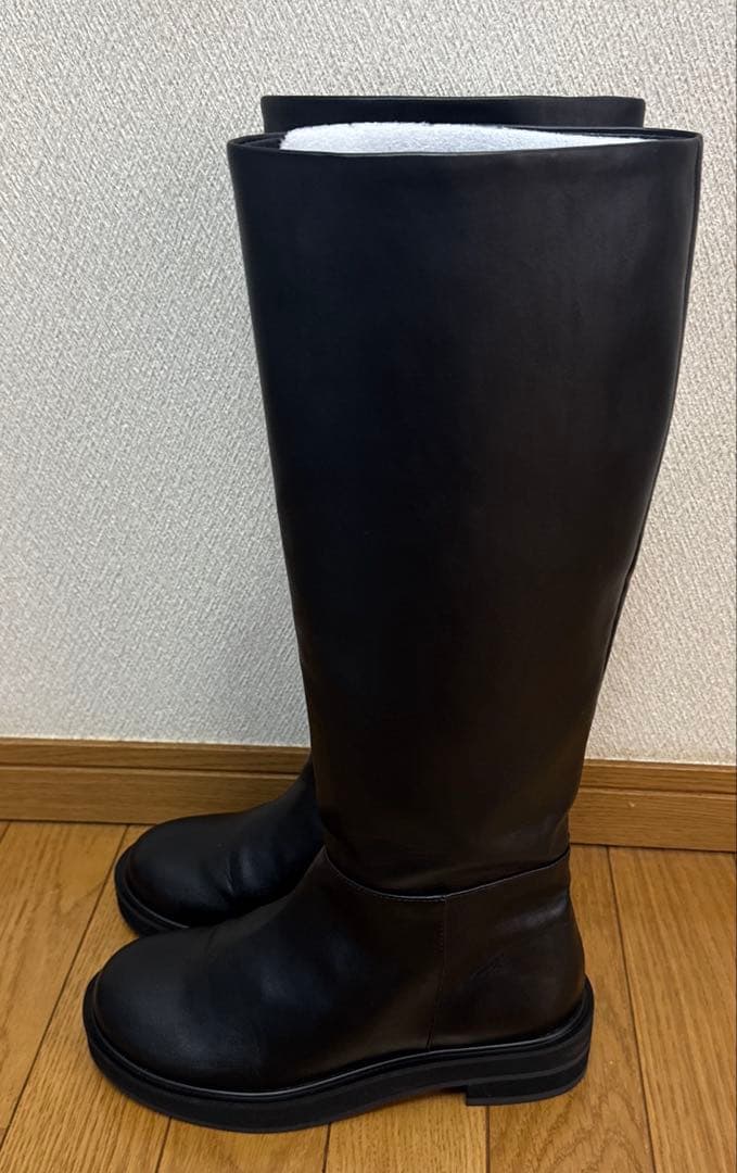 アンヌーク⭐︎エコレザーロングブーツ　36サイズ　ブラック