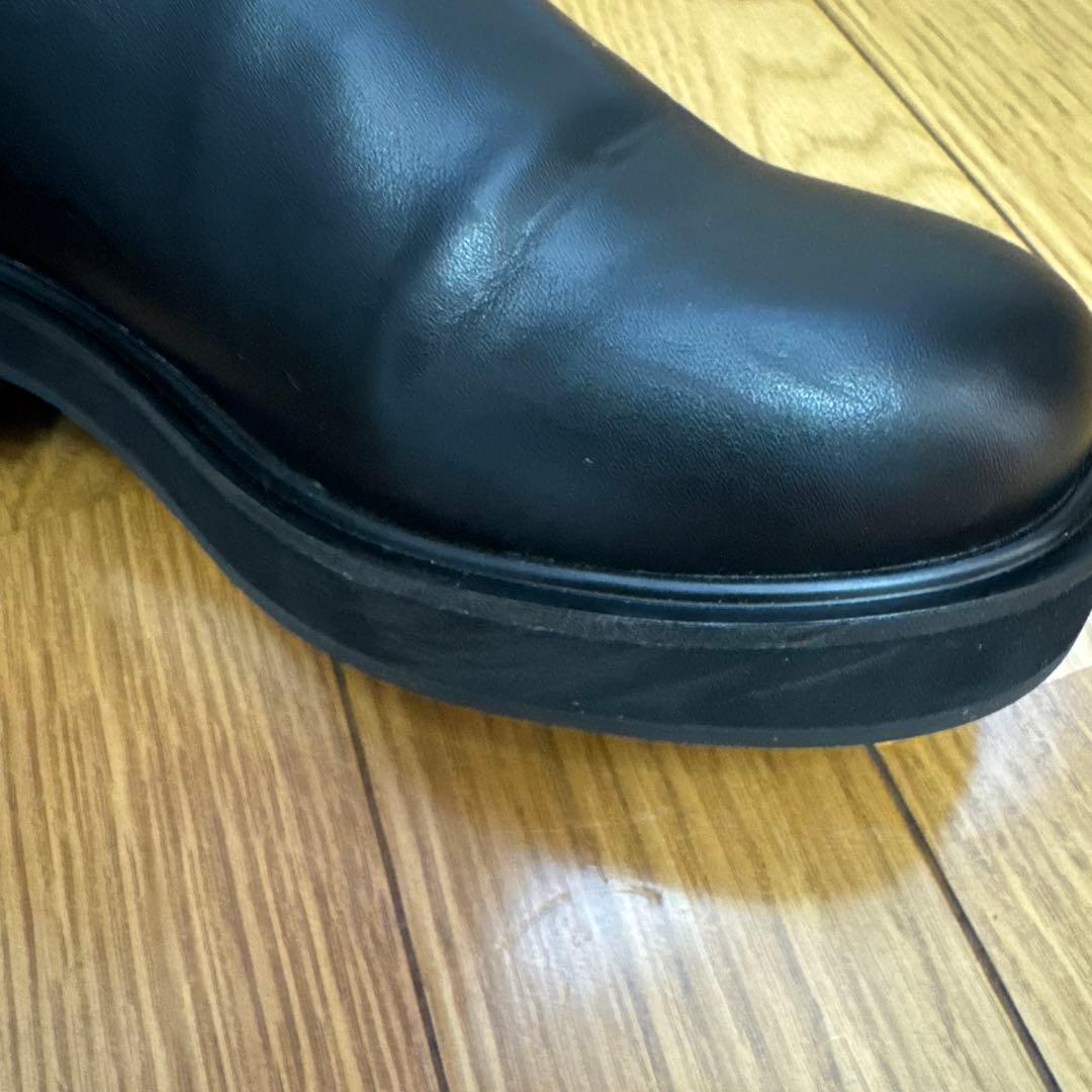 アンヌーク⭐︎エコレザーロングブーツ　36サイズ　ブラック