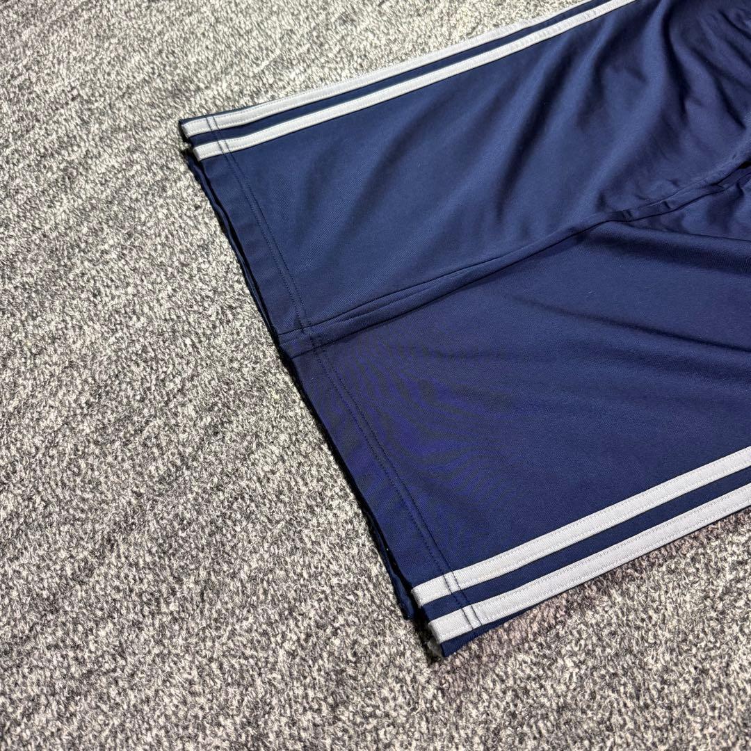 00s adidas トラックパンツ ワイド ネイビー トレフォイル