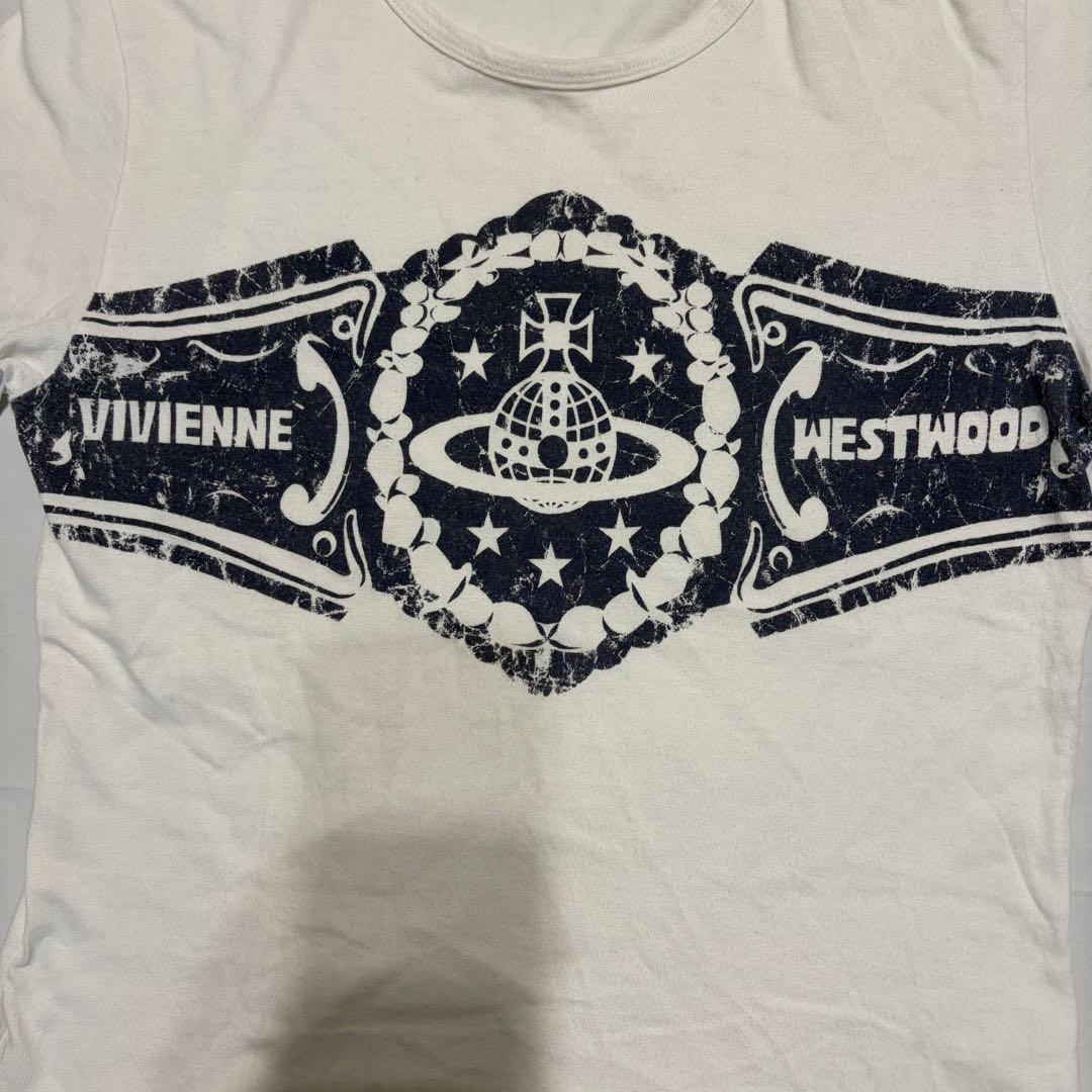 Vivienne Westwood MAN オーブ　Tシャツ　ホワイト　Y2K