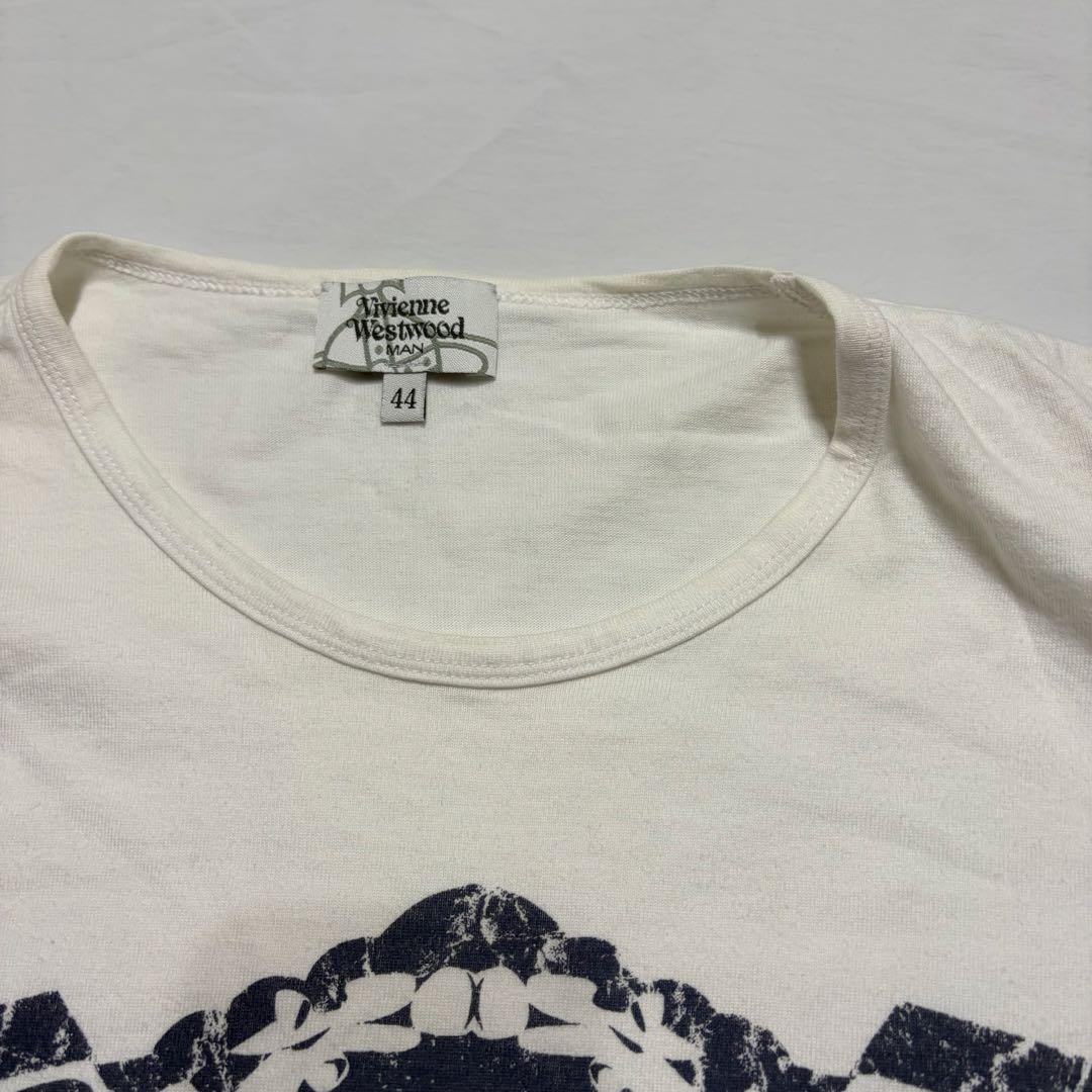 Vivienne Westwood MAN オーブ　Tシャツ　ホワイト　Y2K