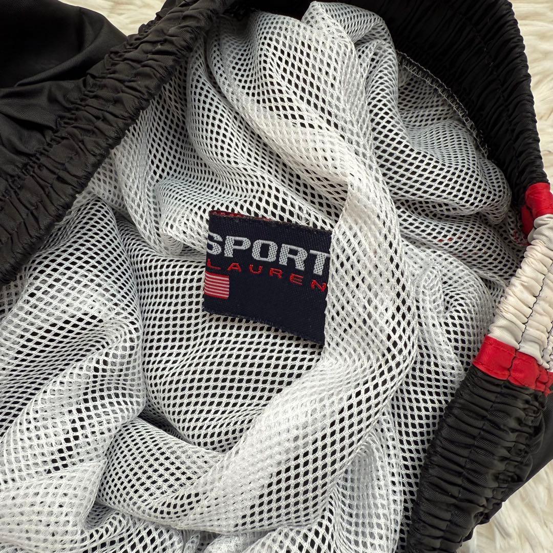 【希少】POLO SPORT ポロスポーツ サイドライン ナイロンパンツ 90s