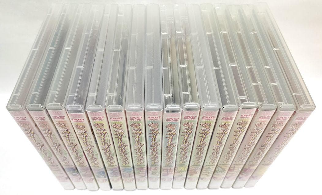 難有、⑤巻以外未使用ステッカー付♪　スイートプリキュア♪ 　全16巻Ｓ　ＤＶＤ