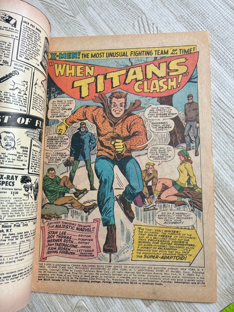アメコミ Xmen #29 マーベル　1966年 スパイダーマン Disney