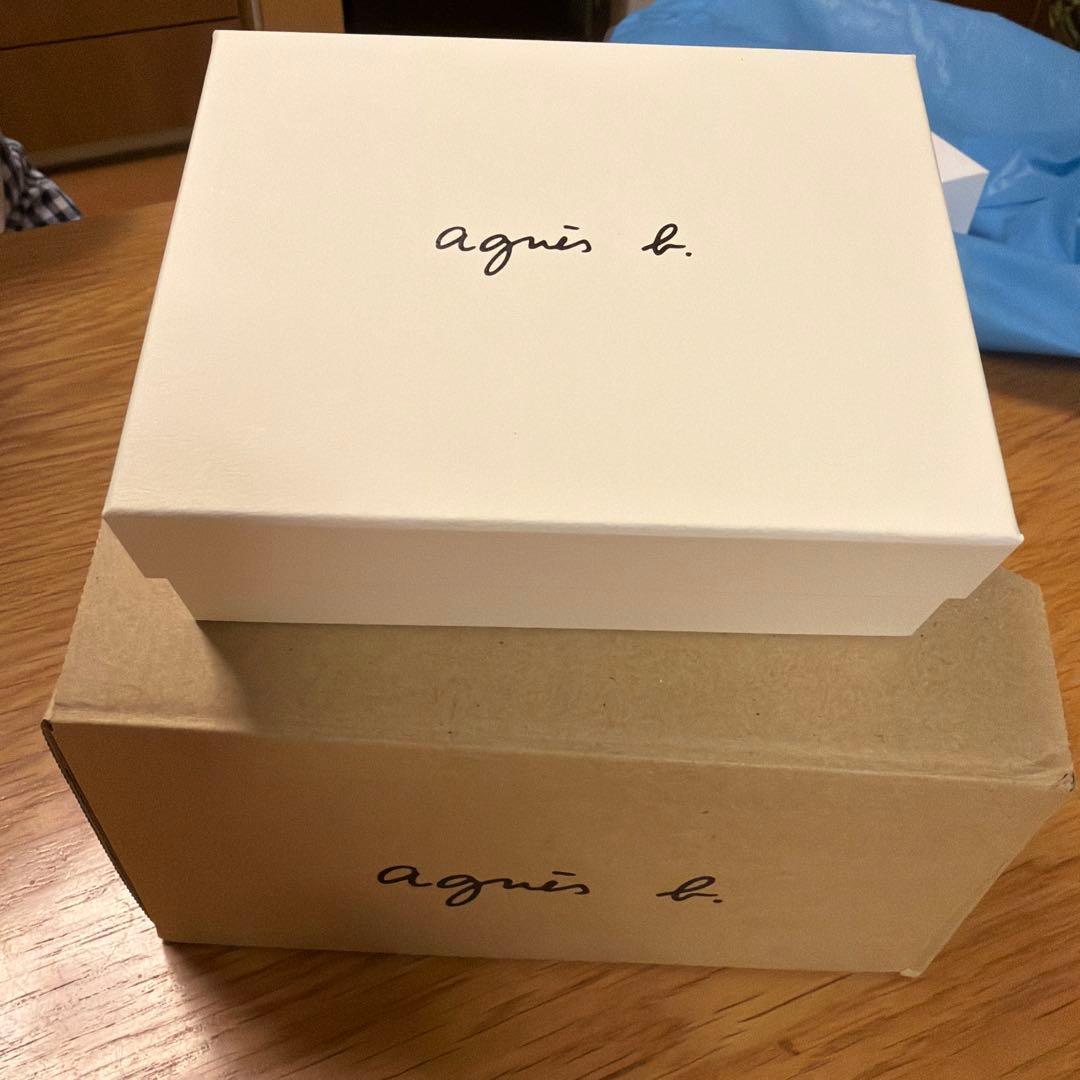 アニエスb.グリーン 三つ折り財布 美品