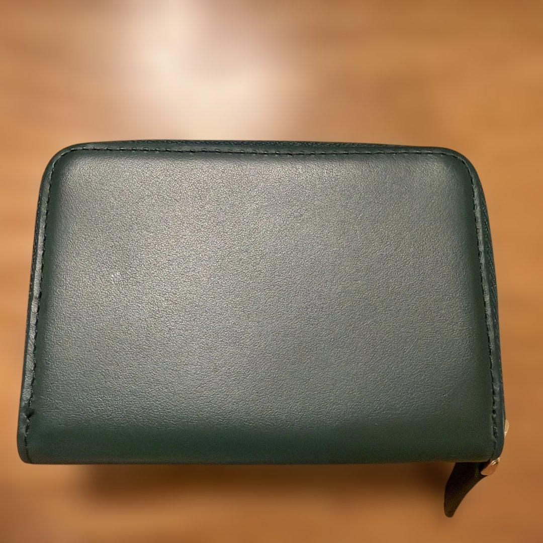 アニエスb.グリーン 三つ折り財布 美品