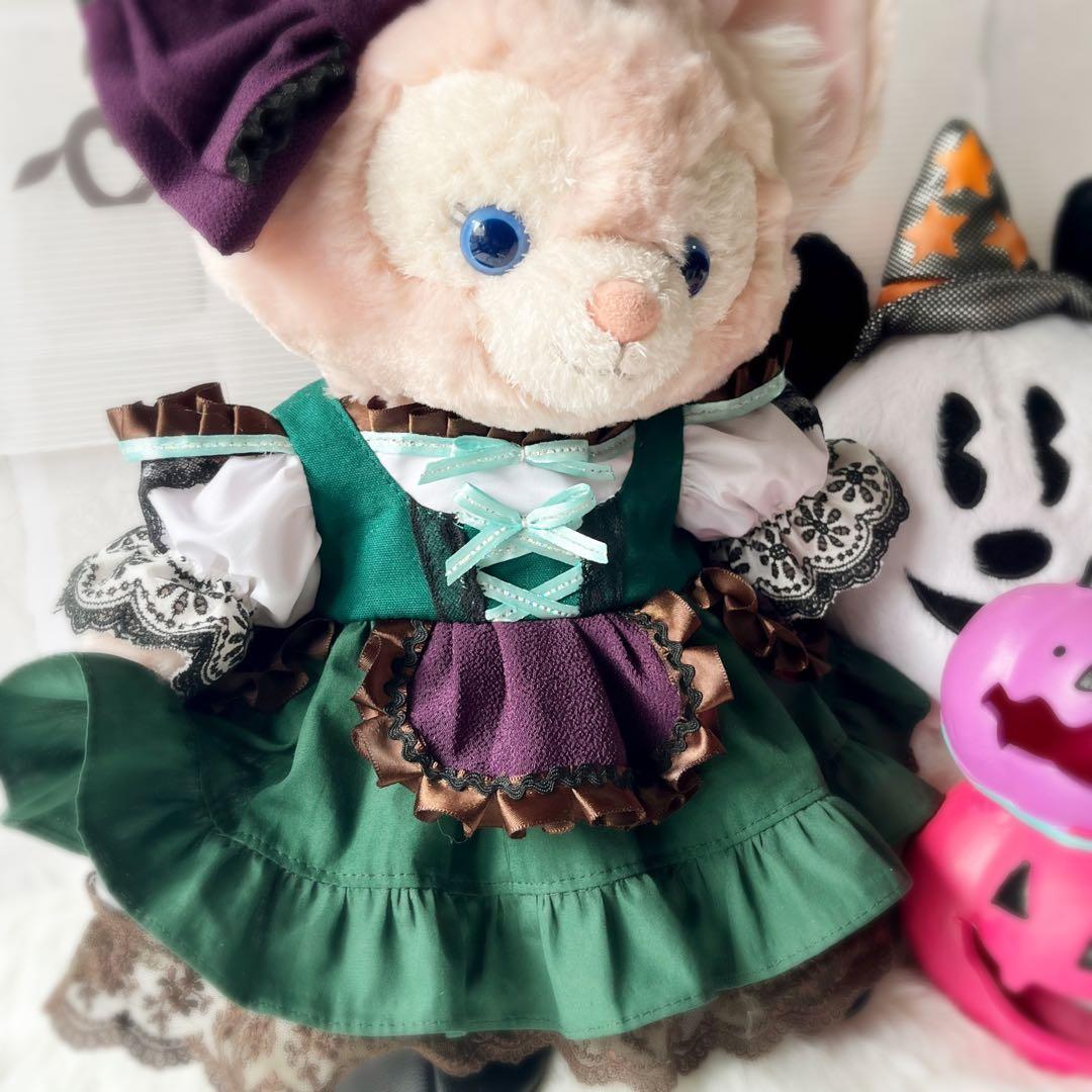 リーナベル対応ハロウィンコーデぬいぐるみコスチュームヴィランズゴシックワンピース