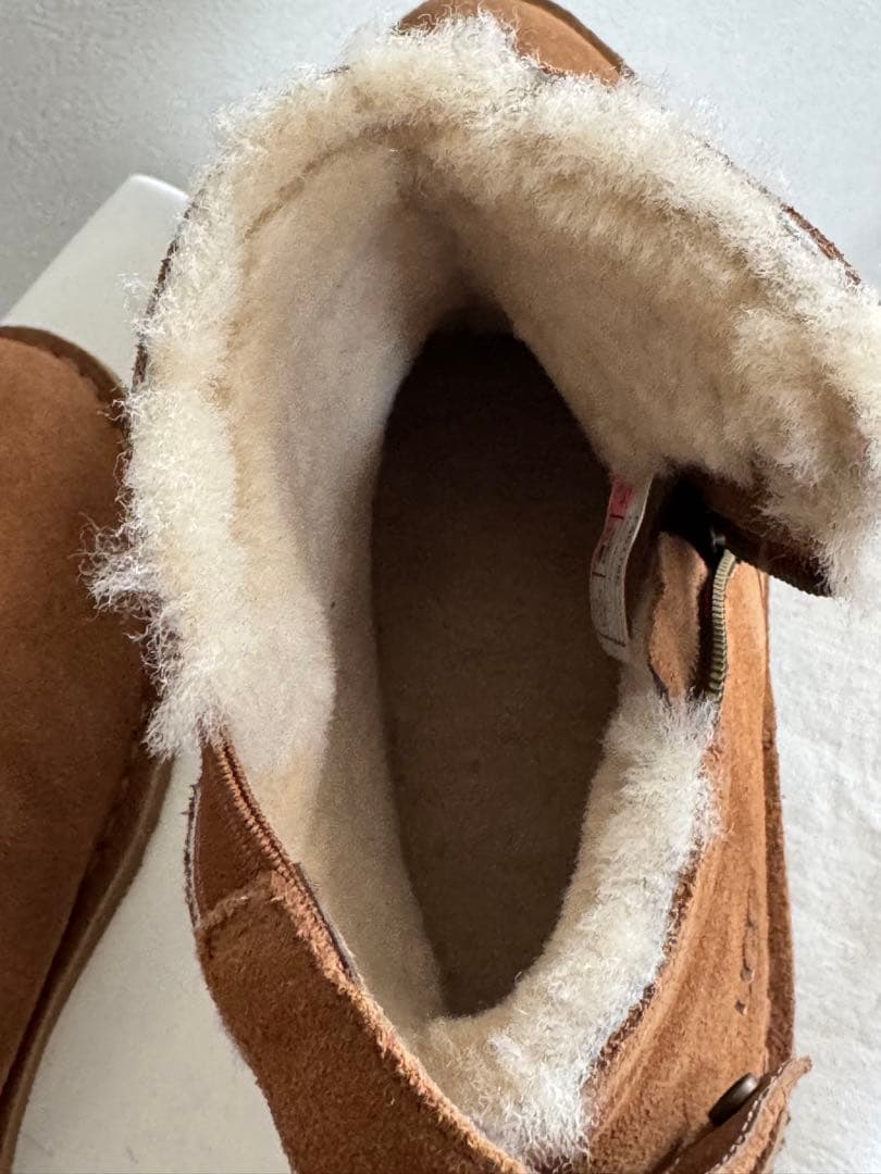 UGG ブラウン ムートンブーツ ジッパー付き　27cm