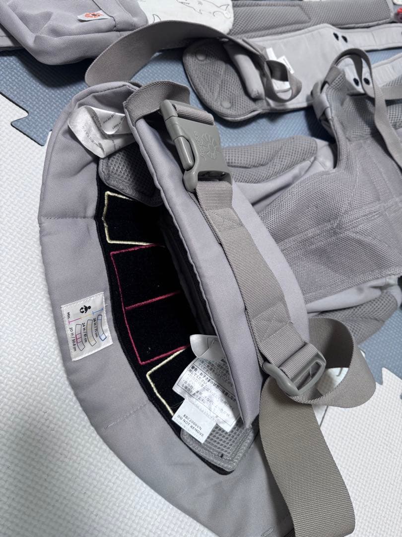 【美品】ergobaby オムニ 360 クールエアー パールグレー メッシュ