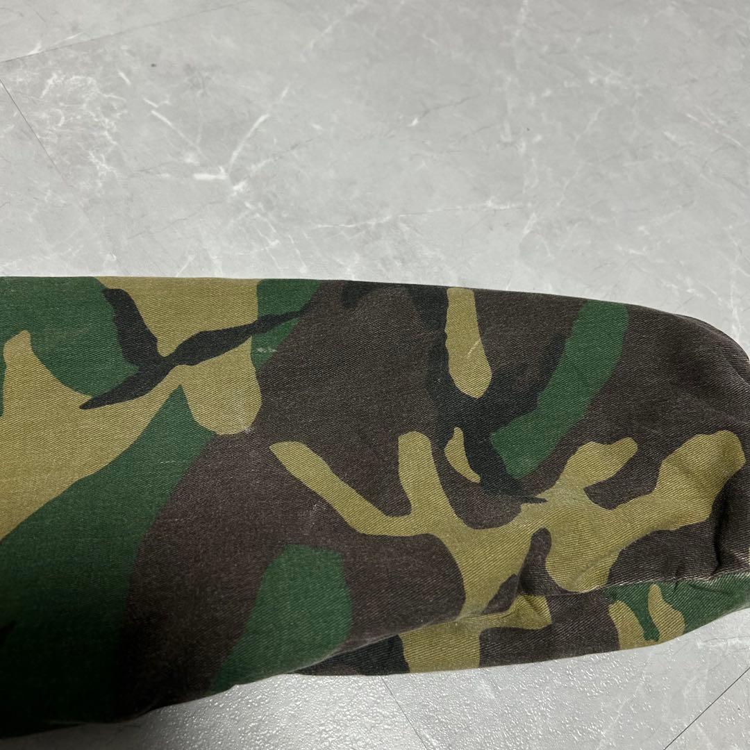 80s USA製 dickies ワークジャケット 襟コーデュロイ カモフラ L