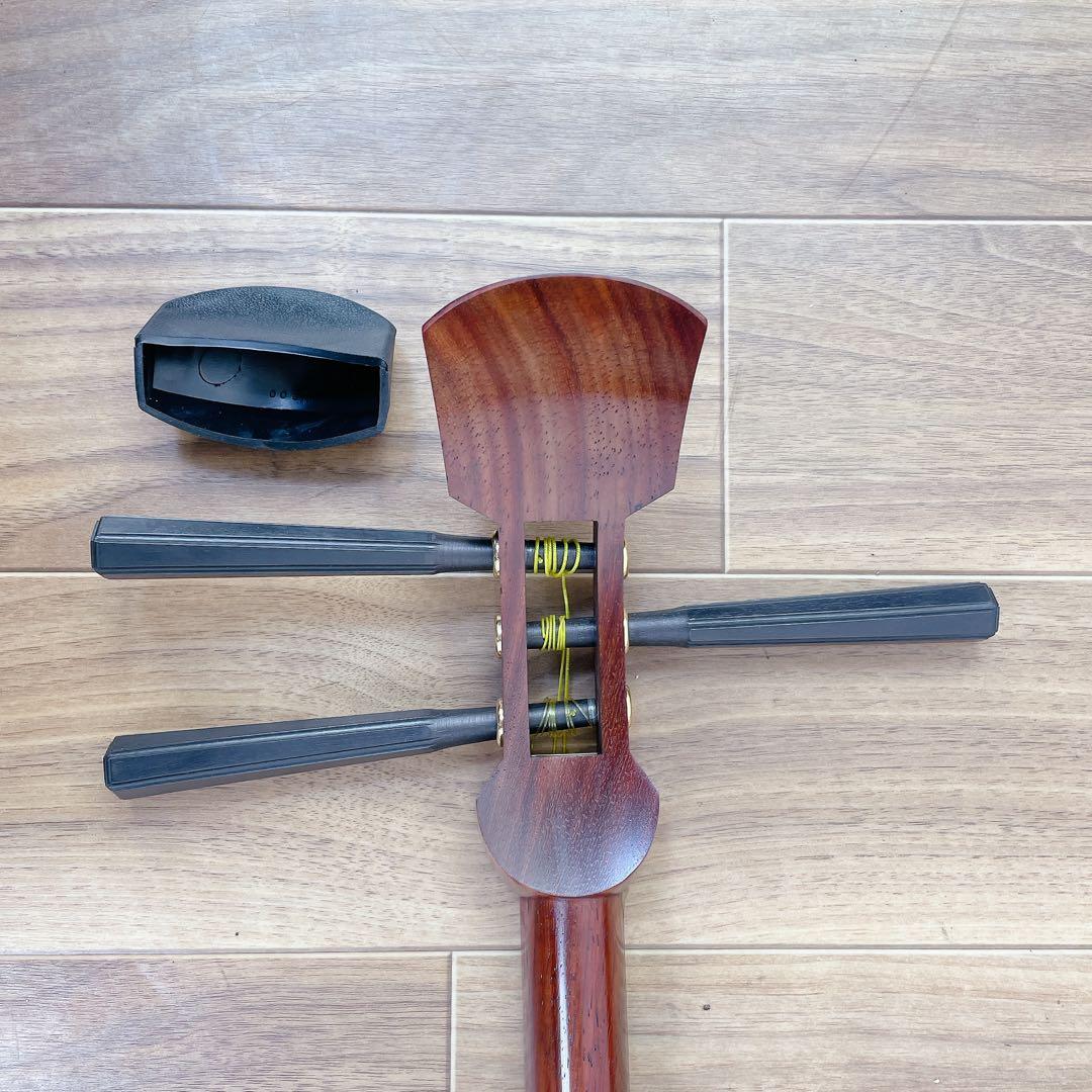 三味線 紫檀 中棹 入門 付属品多数