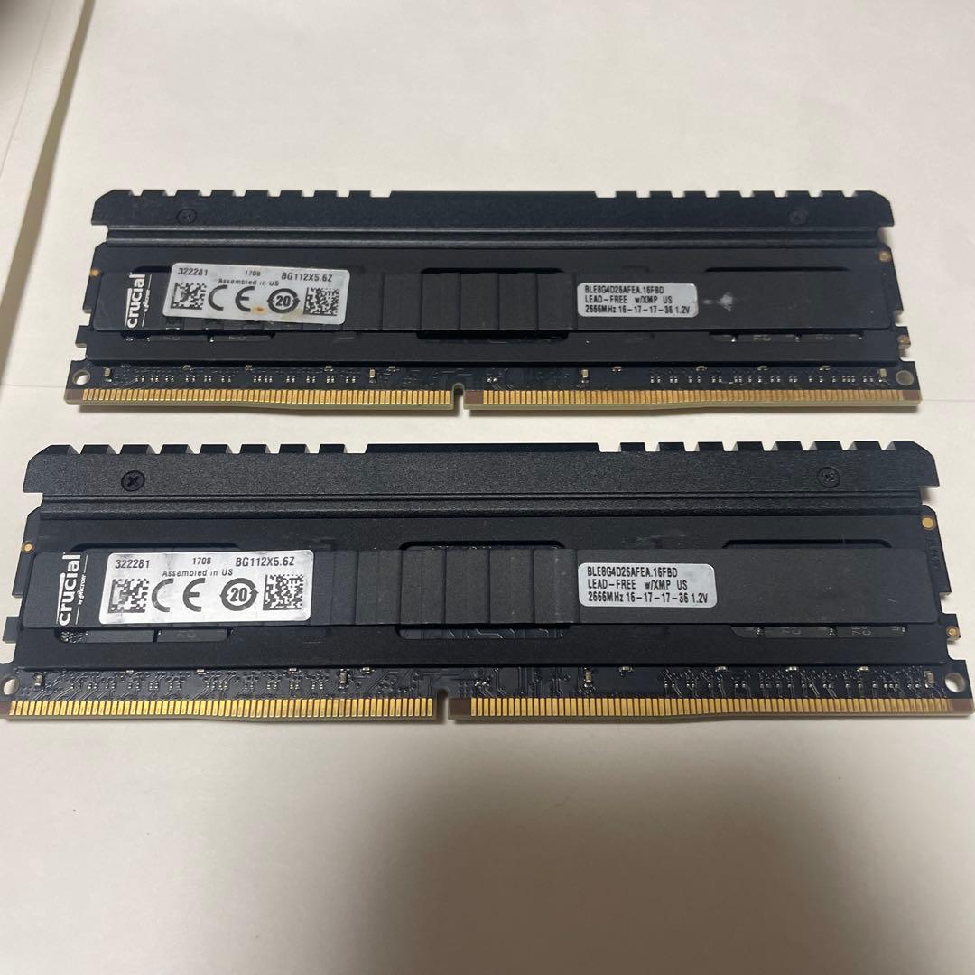 メモリー Crucial Ballistix Elite DDR4 8GB x2