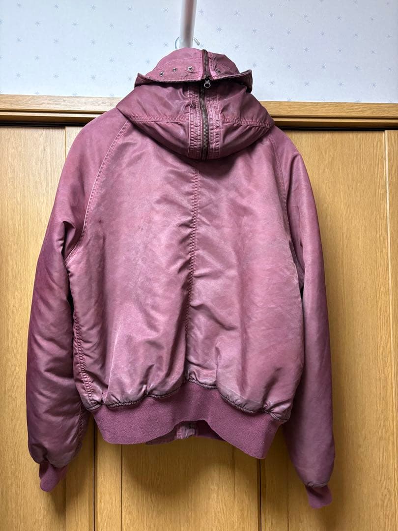 【GRANCY】ファーポケットデザインフェードN2Bジャケット ピンク