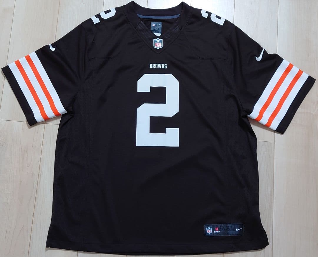 NFL ブラウンズ ジョニー・マンジール レプリカユニフォーム【2XL】