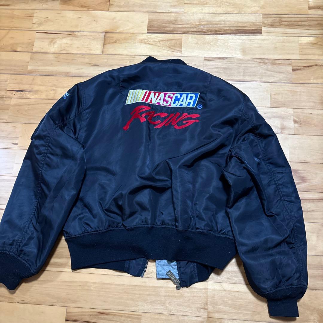 シルバー MA-1 フライトジャケット リバーシブル