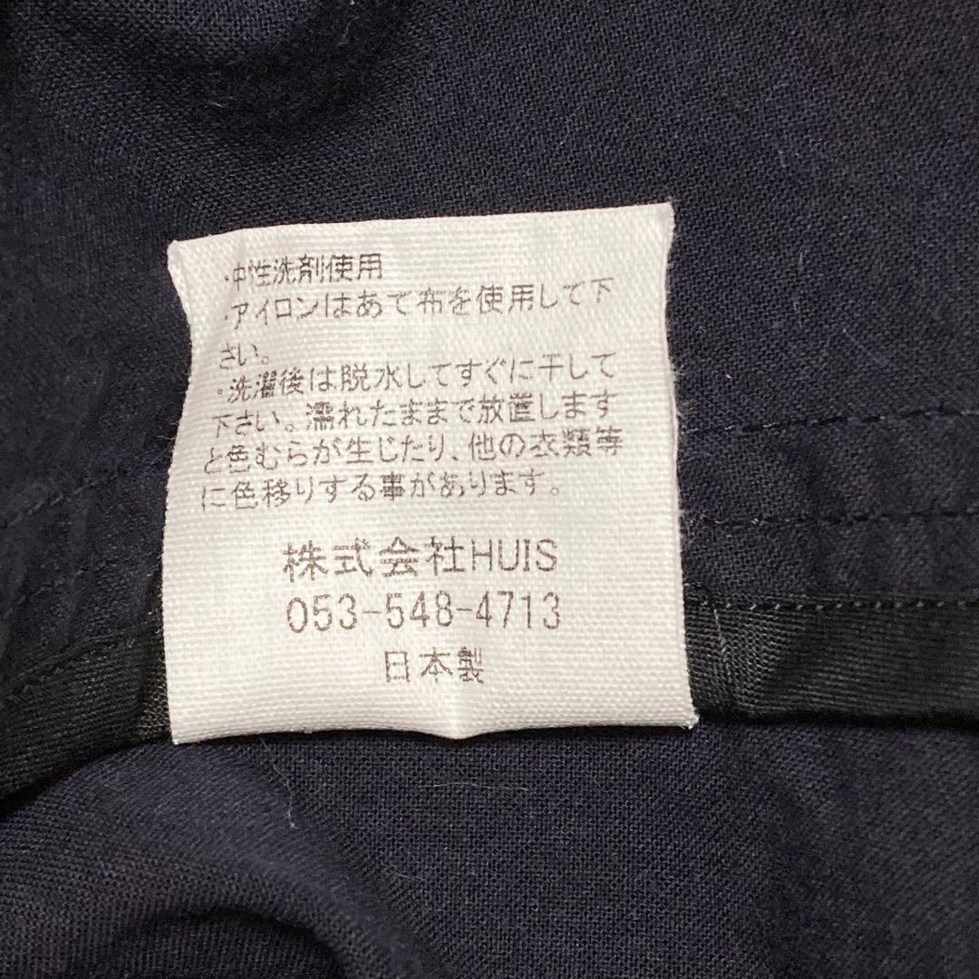 HUIS × 暮らしのおへそ コラボ　おへそステンカラーコート　丸襟　ミドル丈