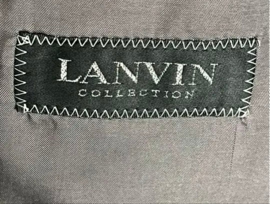 ほぼ未使用極美品 高級ブランド LANVIN スーツ ダークグレー 175㎝着