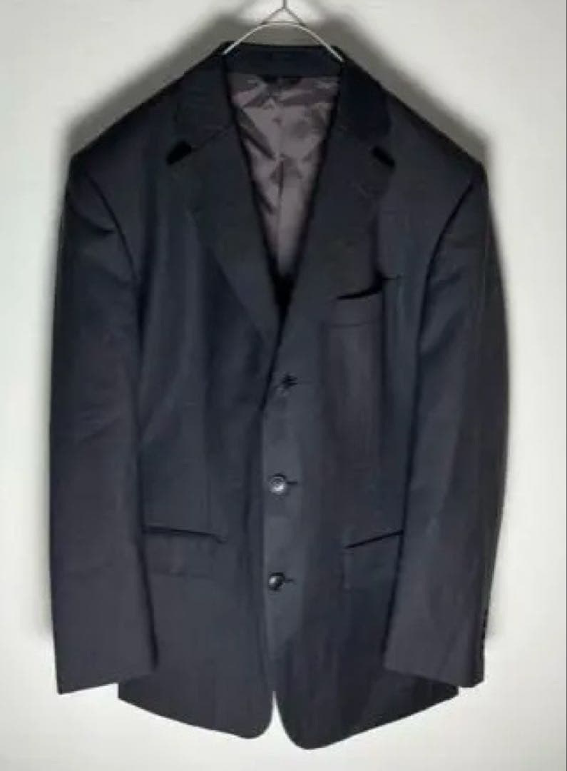 ほぼ未使用極美品 高級ブランド LANVIN スーツ ダークグレー 175㎝着