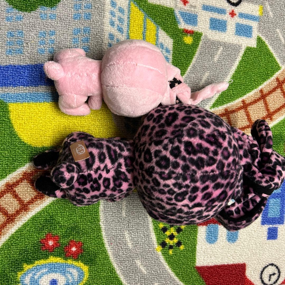 【希少】チャックスGP 汎用うさぎ ぬいぐるみ 2体セット（ヒョウ柄・星柄）