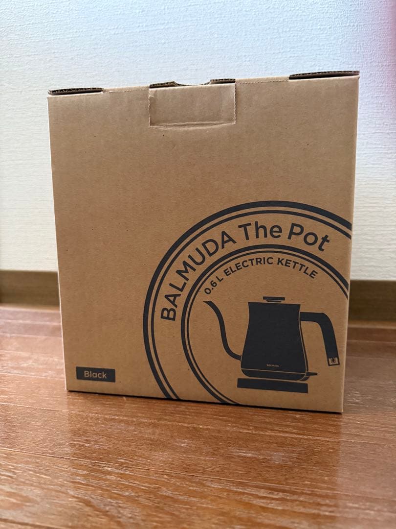 【未使用】BALMUDA The Pot K02A-BK 0.6L 電気ケトル