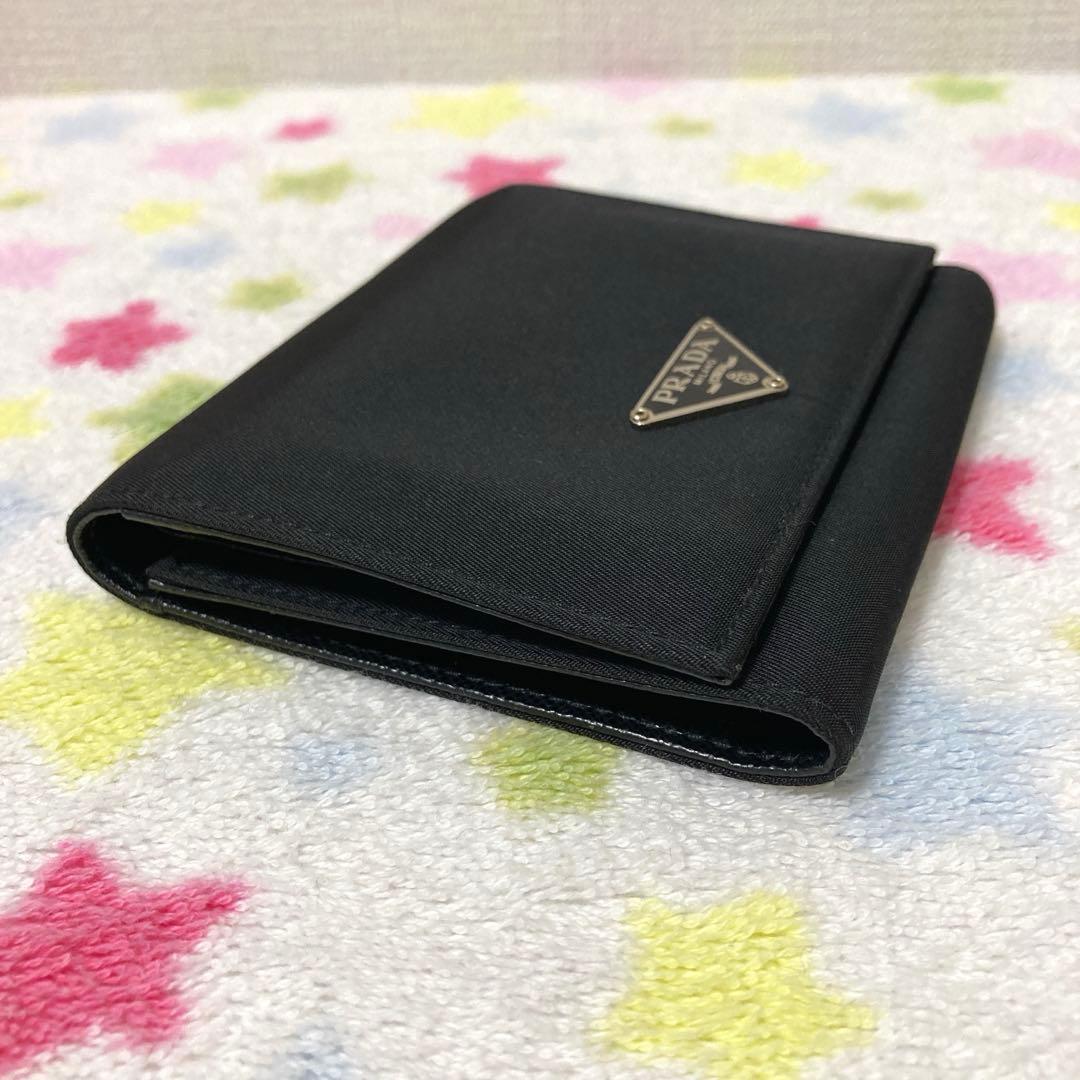 ★美品★PRADA★プラダ★ナイロン★三つ折り財布★ブラック