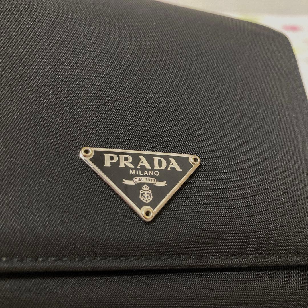 ★美品★PRADA★プラダ★ナイロン★三つ折り財布★ブラック