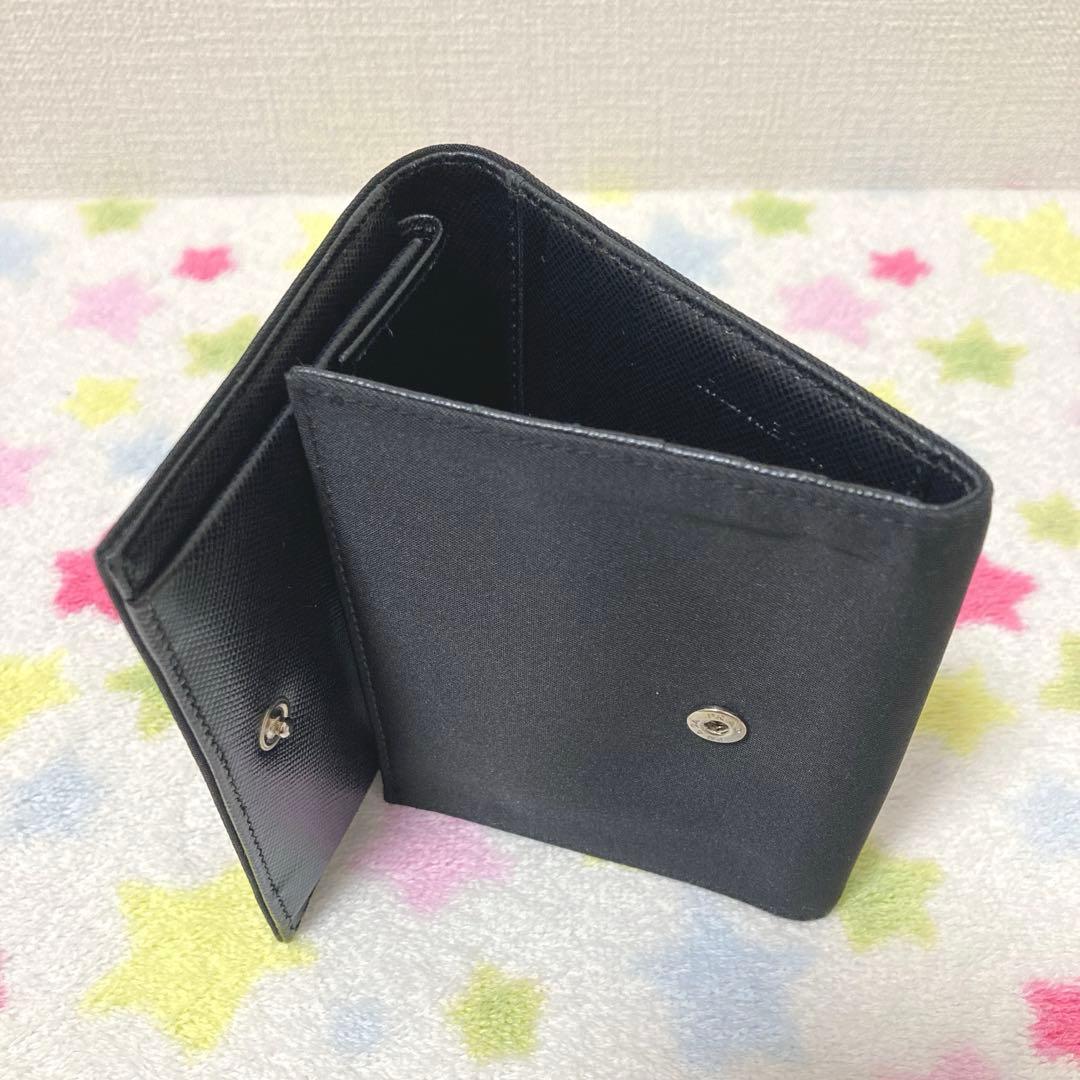 ★美品★PRADA★プラダ★ナイロン★三つ折り財布★ブラック