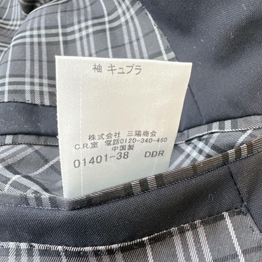 BURBERRY BLACK LABEL 銀ボタン ジャケット 黒 L