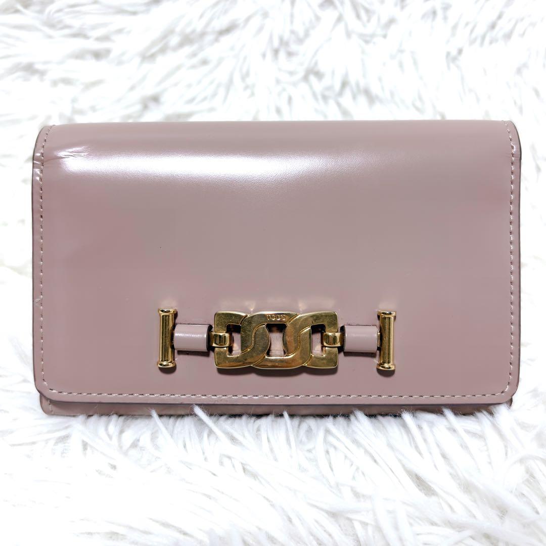 ✨美品✨TOD'S トッズ KATE ケイト WALLET 三つ折り財布 ピンク
