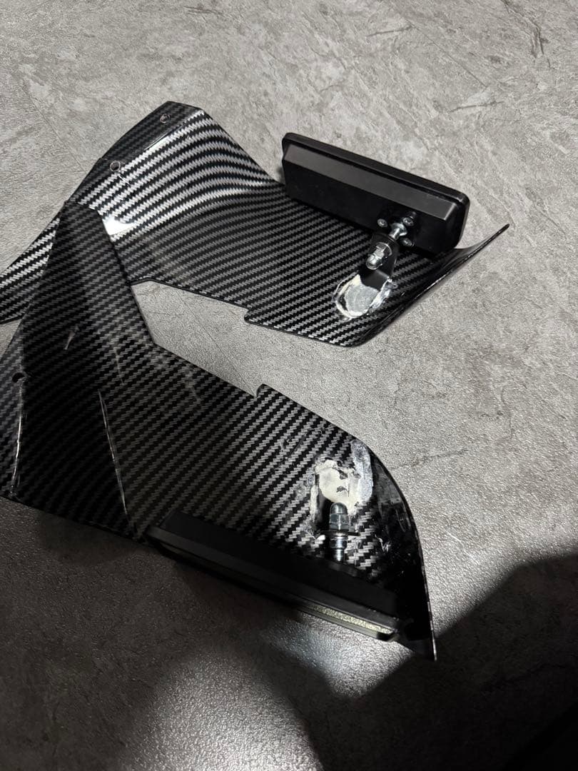カーボン調　H2ウイングミラー