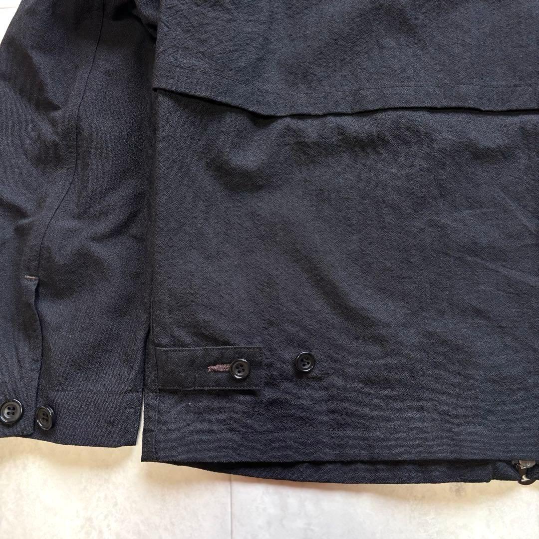 【美品】J.S stead ジップブルゾン 短丈 ウール 和紙 Wジップ