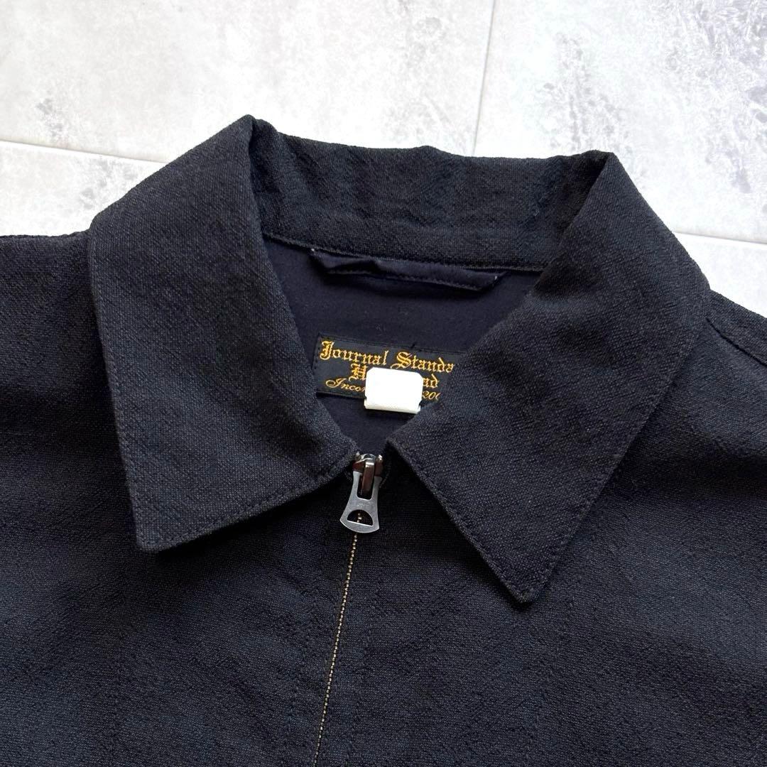 【美品】J.S stead ジップブルゾン 短丈 ウール 和紙 Wジップ