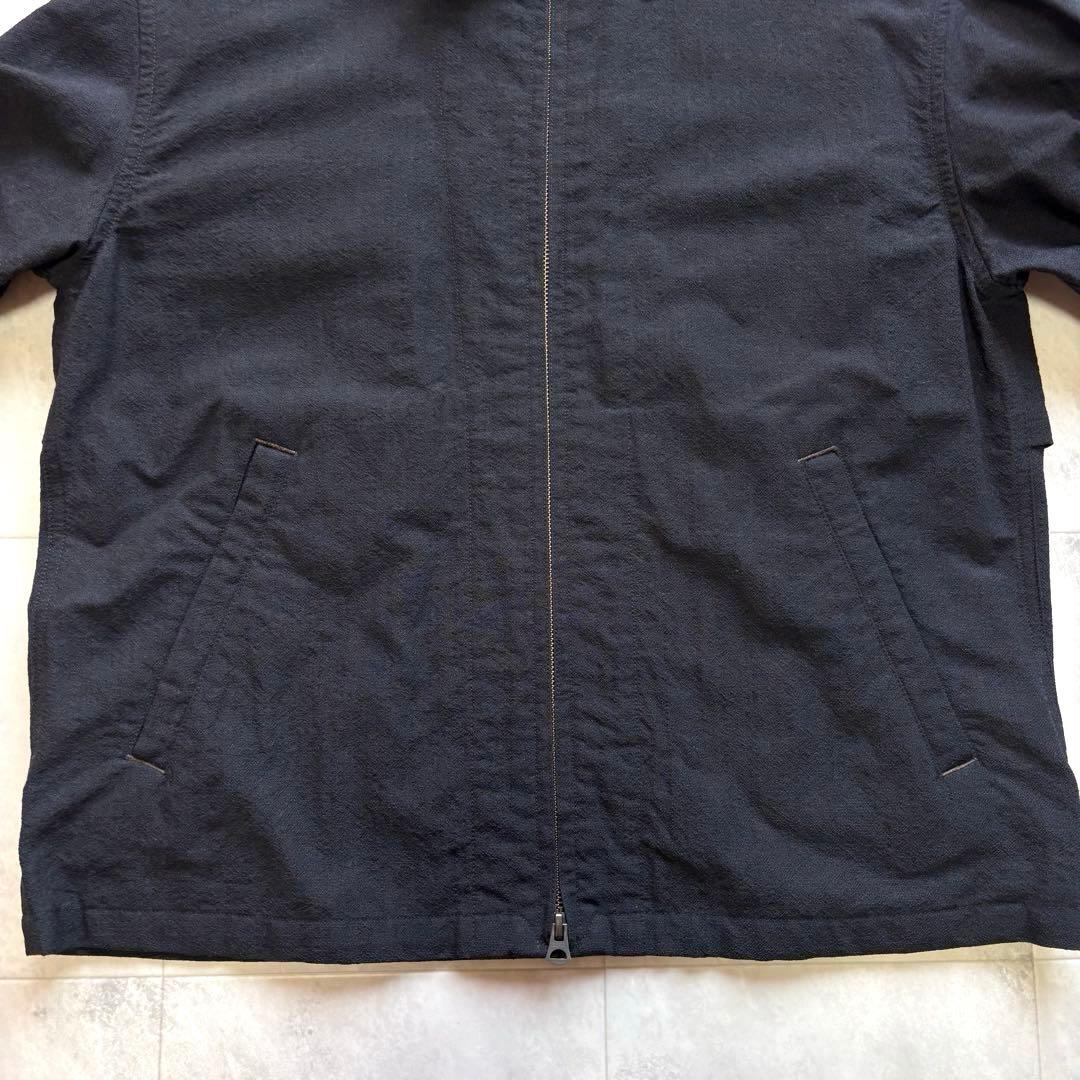 【美品】J.S stead ジップブルゾン 短丈 ウール 和紙 Wジップ