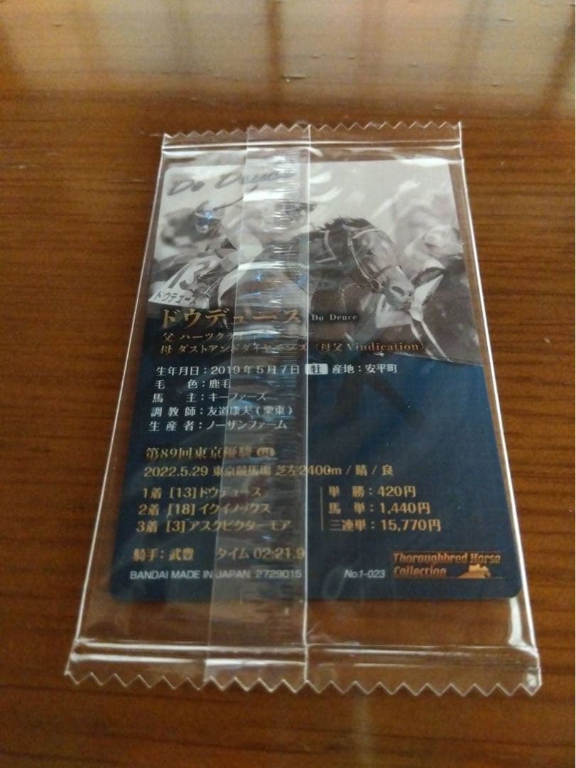 ⭐︎サラブレットホースコレクション ドウデュース サイン入りカード⭐︎