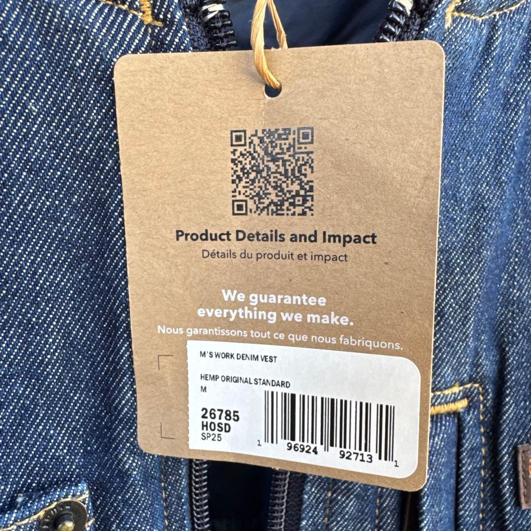 【新品未使用】PatagoniaパタゴニアM’sWork Denim VestM