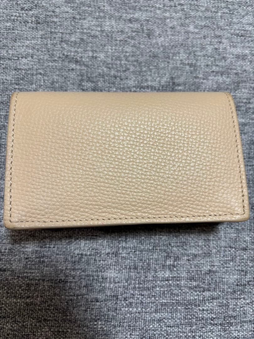 LOEWE ベージュ レザー 名刺入れ