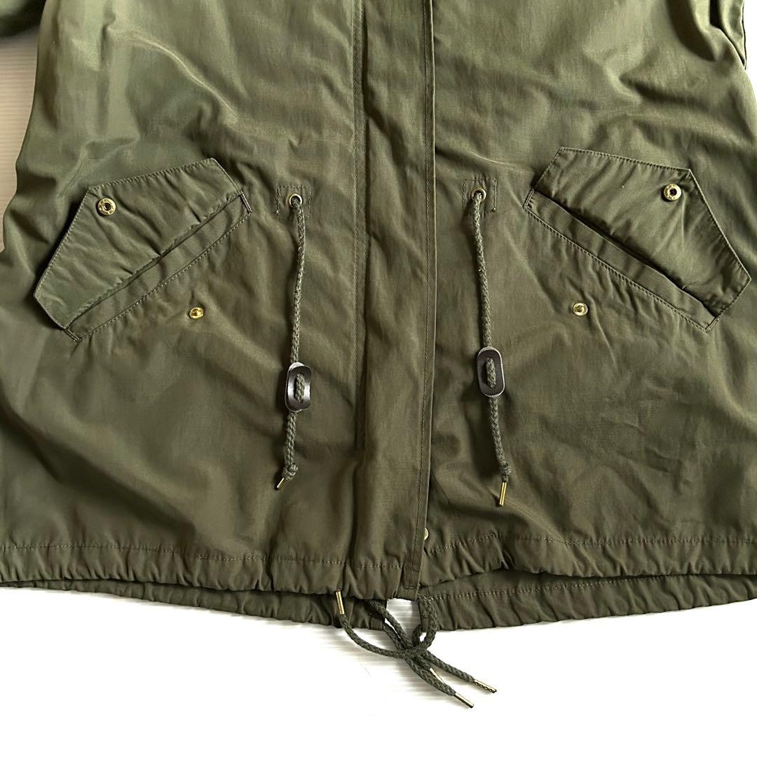 美品【JOURNAL STANDARD】モッズコート M カーキ ボアライナー付