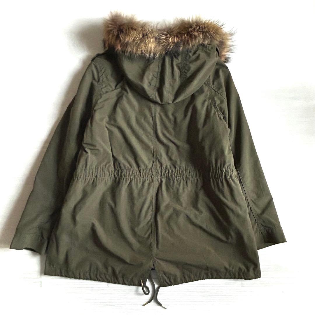 美品【JOURNAL STANDARD】モッズコート M カーキ ボアライナー付
