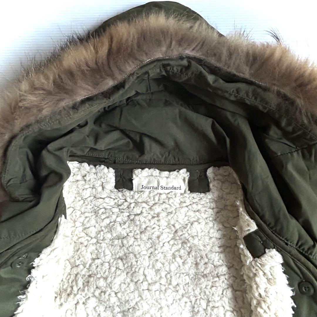 美品【JOURNAL STANDARD】モッズコート M カーキ ボアライナー付